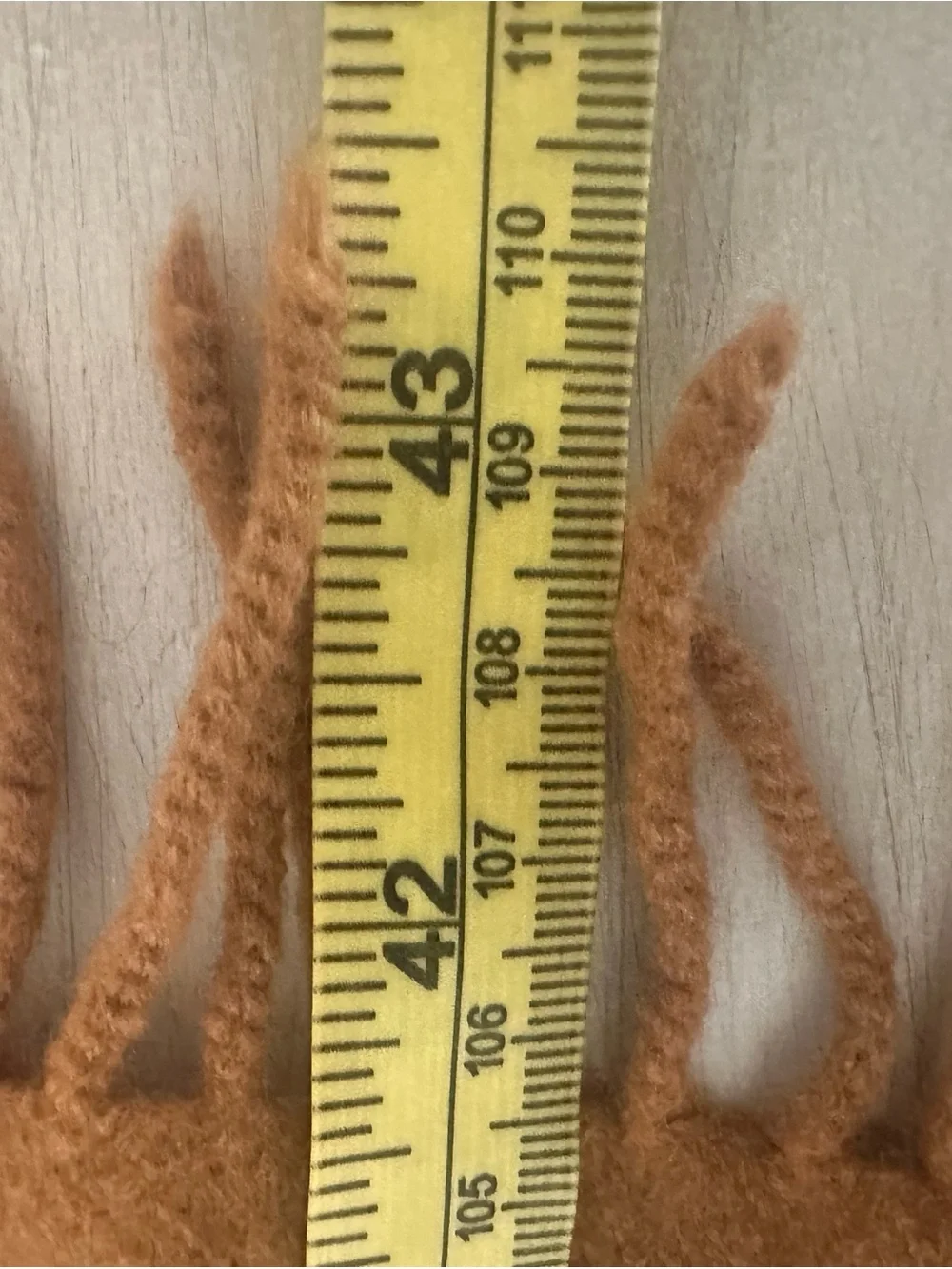 Moschino Camel Brown Fringe Scarf unisex